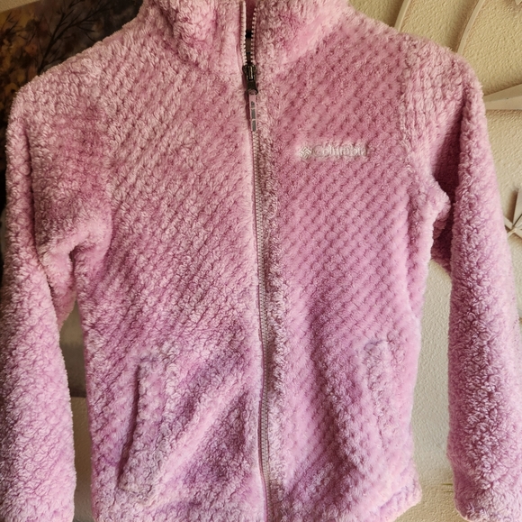 Columbia Soft Pink Fleece Jacket - Picture 1 of 3